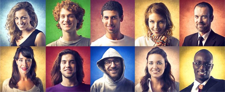 Pictures of different people from different colors